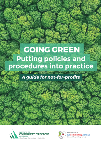 Going Green Advice Guide Cover