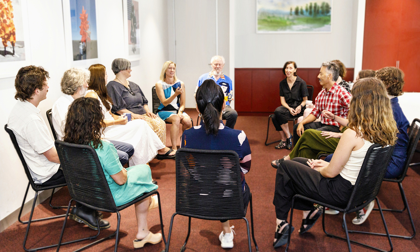 A group of leaders learning