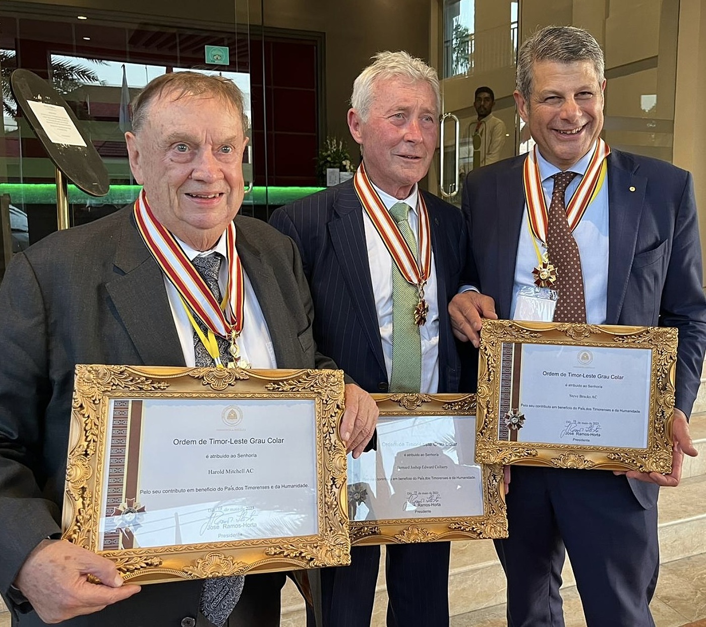 Harold Mitchell left