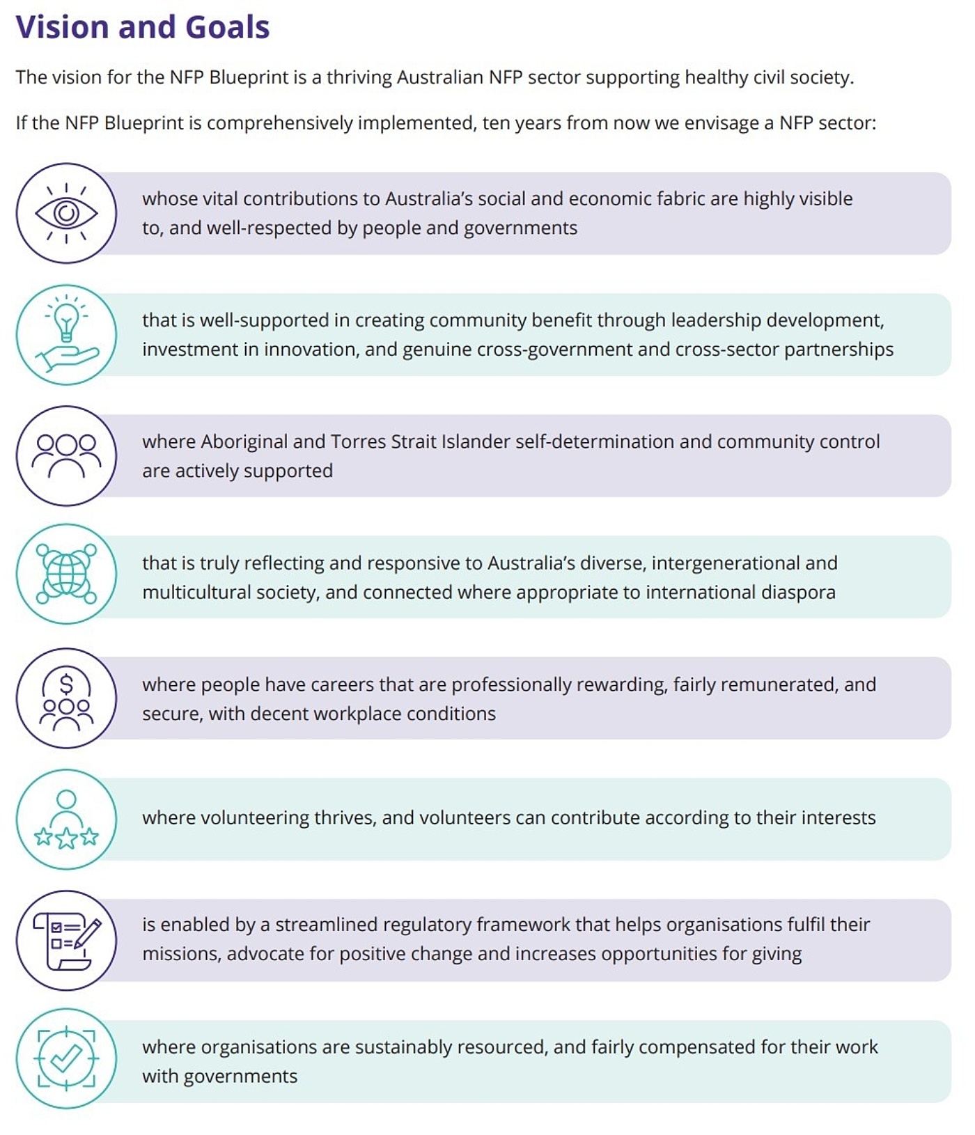 BERG vision and goals