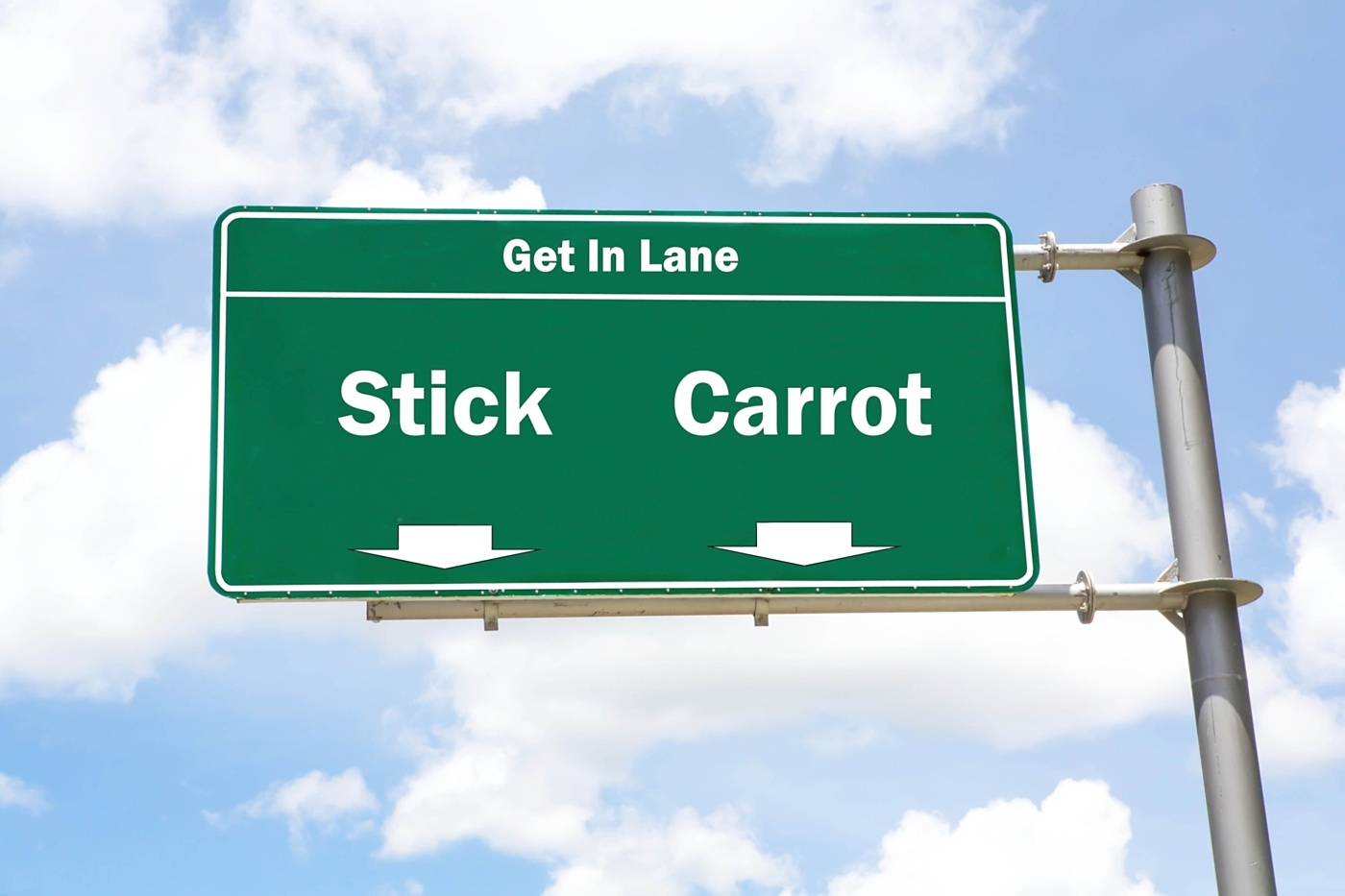 Carrot and stick approach