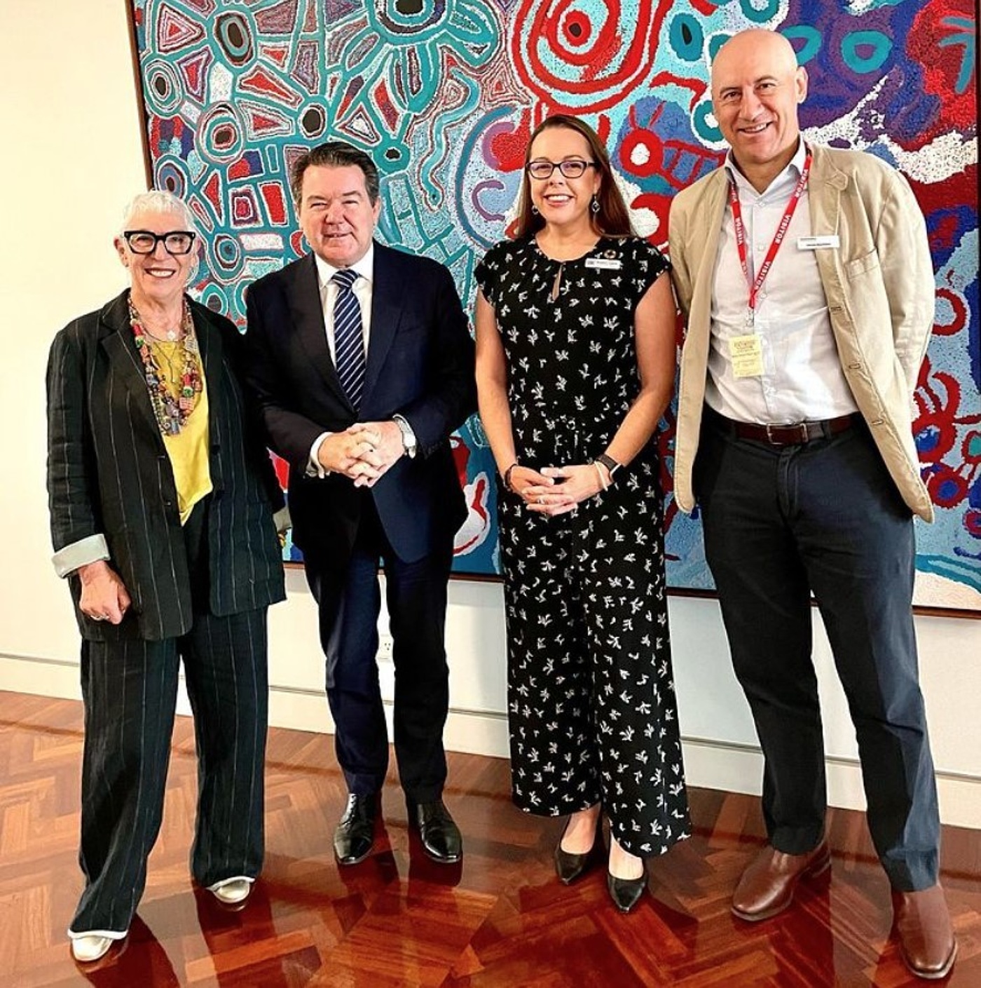 Dean Smith meeting with food relief charities