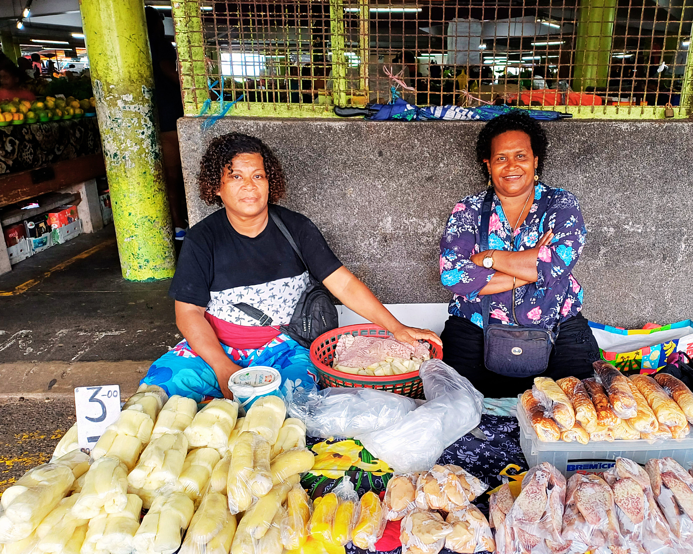 Fiji market stall owners