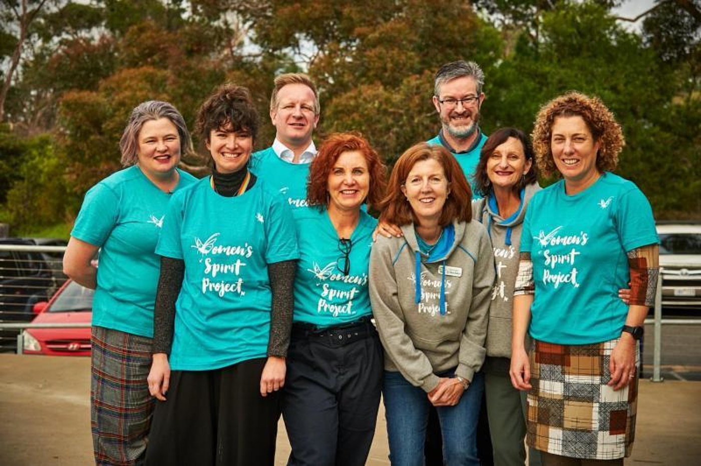 Jodie Belyea with Womens Spirit crew