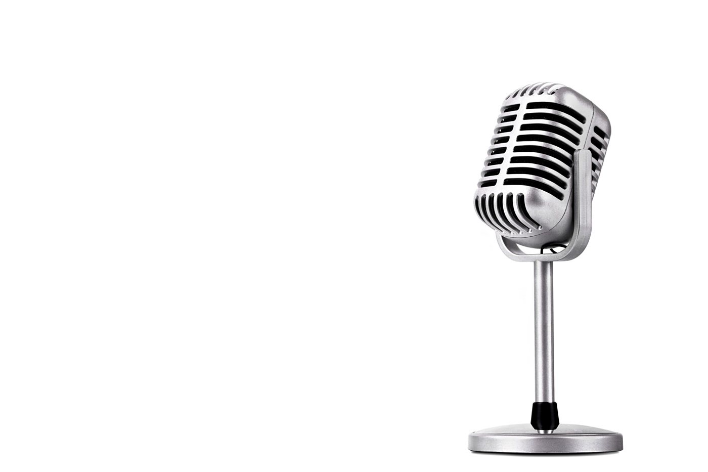 Retro radio microphone