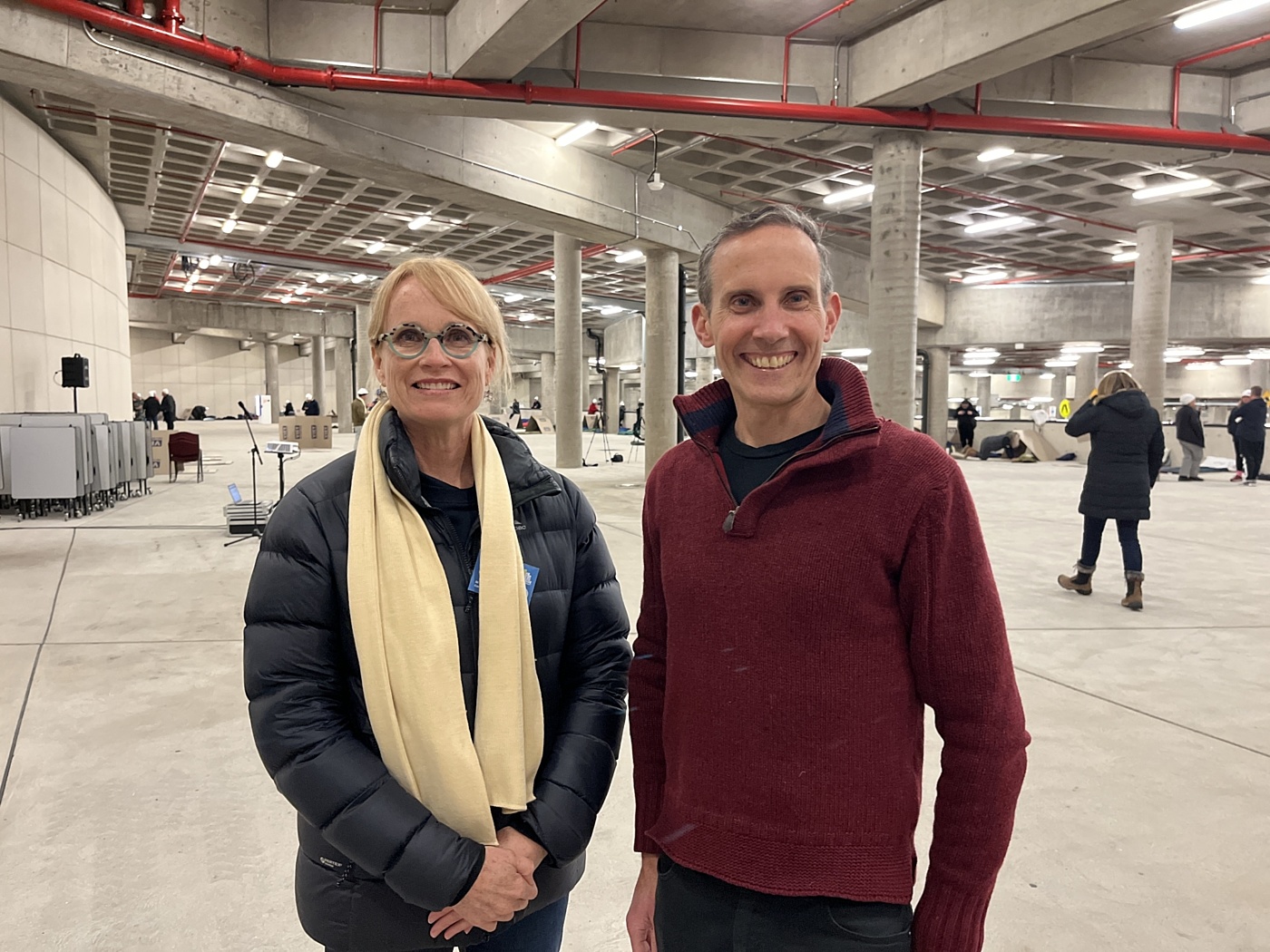 Vinnies ACT CEO Lucy Hohnen Andrew Leigh no photo credit