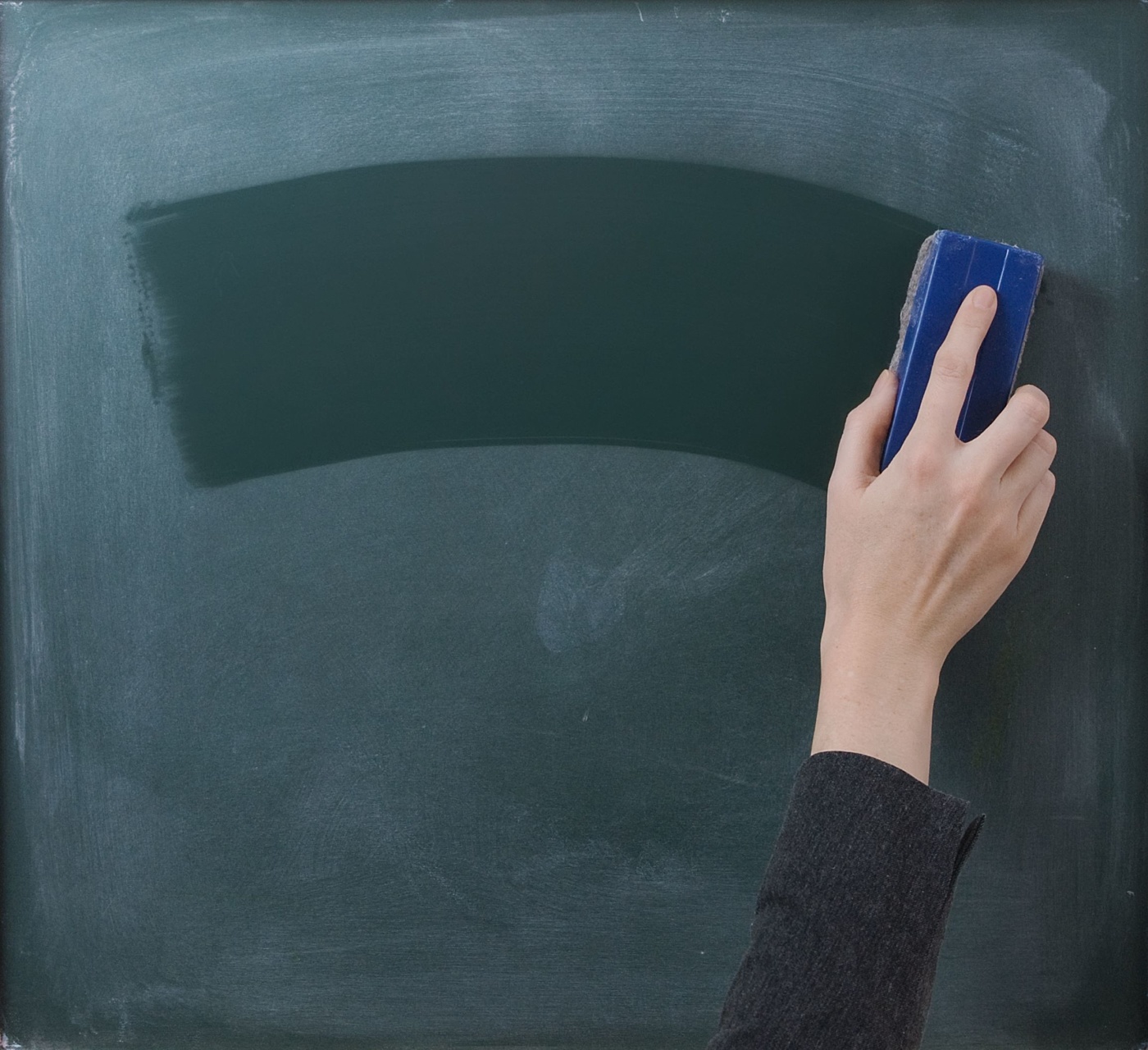 Wipe the slate clean blackboard