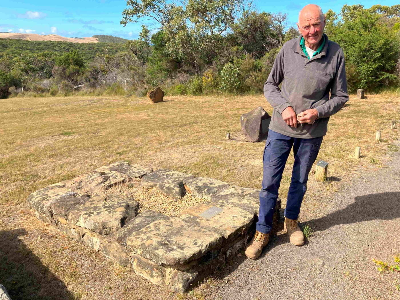 Lloyd at Moonlight Head cemetery