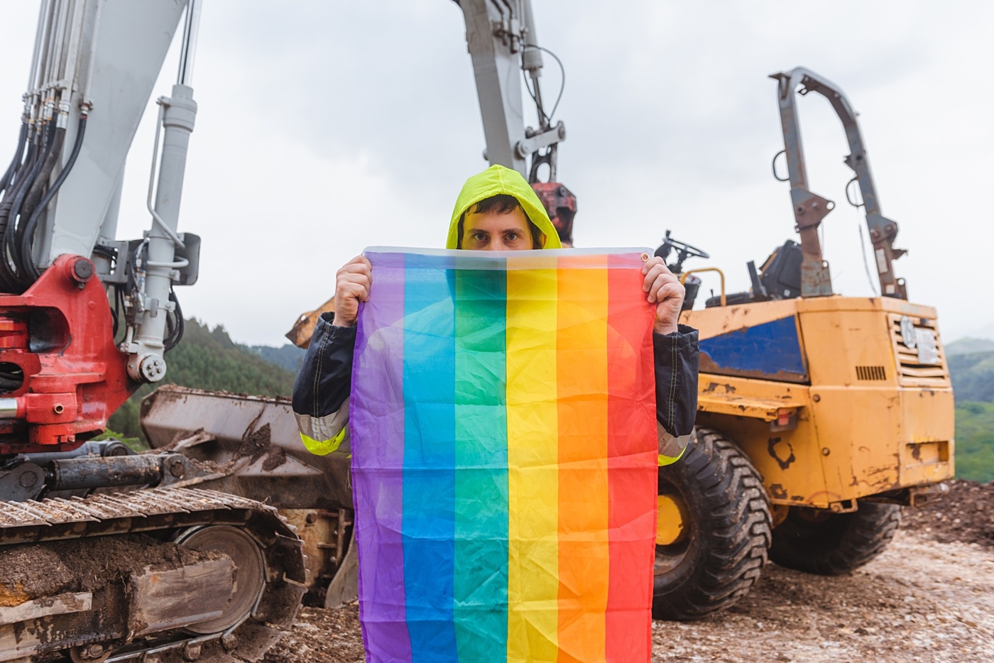 Shutterstock rainbow worker
