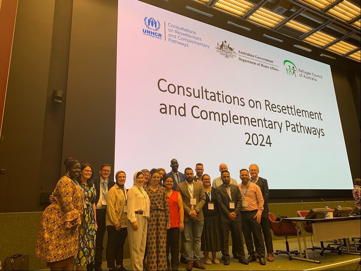 Thumbnail Group on stage