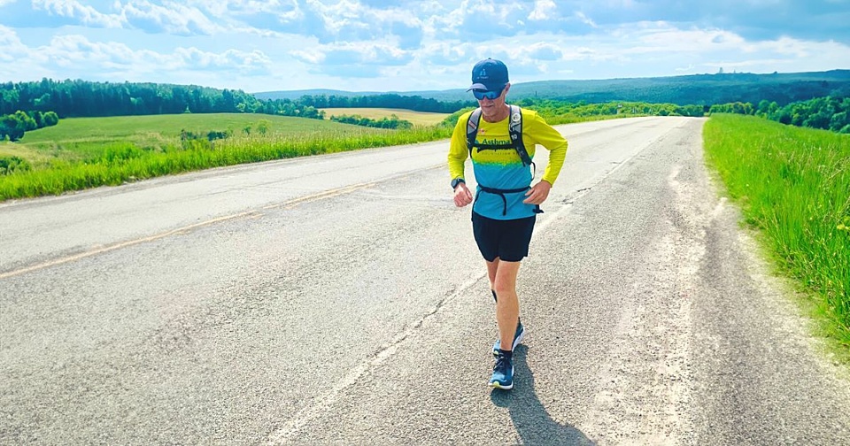 Cross-continent charity running attempt a feet of endurance