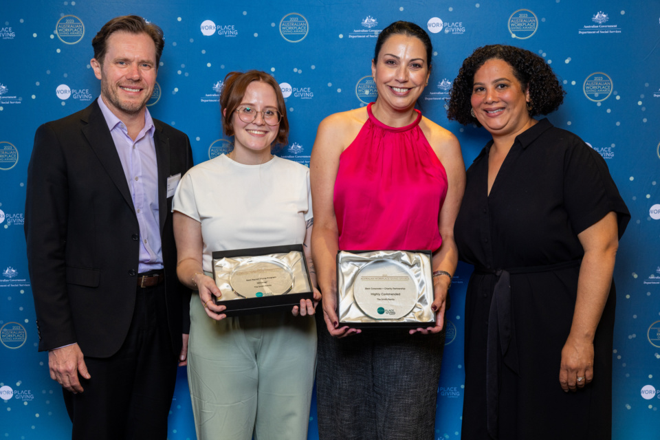 Charity workers lead the way for workplace giving