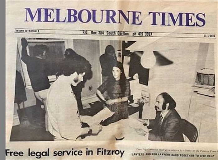 Fitzroy Legal Service newspaper clipping