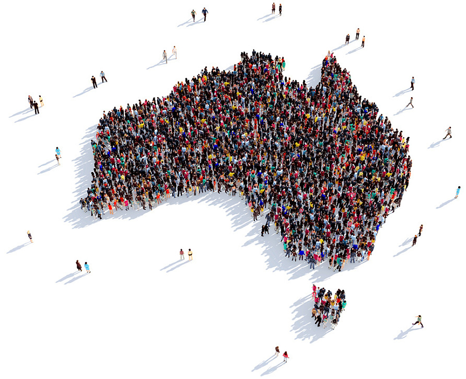 Australia Map People Aerial shutterstock 505163839