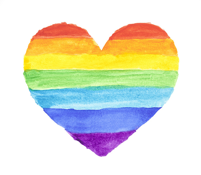 Loveheart rainbow i Stock 541979964