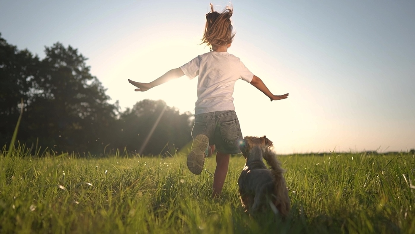 Girl And Dog shutterstock 2499639381