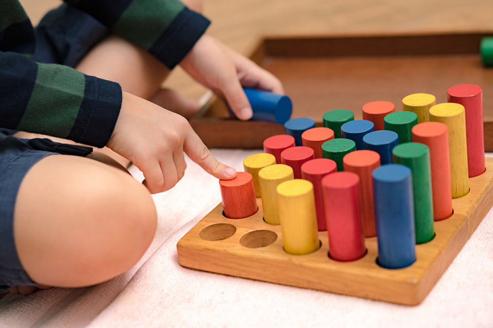 Wooden Blocks Sorting i Stock 1395042615