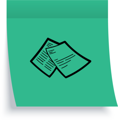 Green postit secretaries