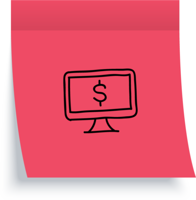 Pink postit financialmant