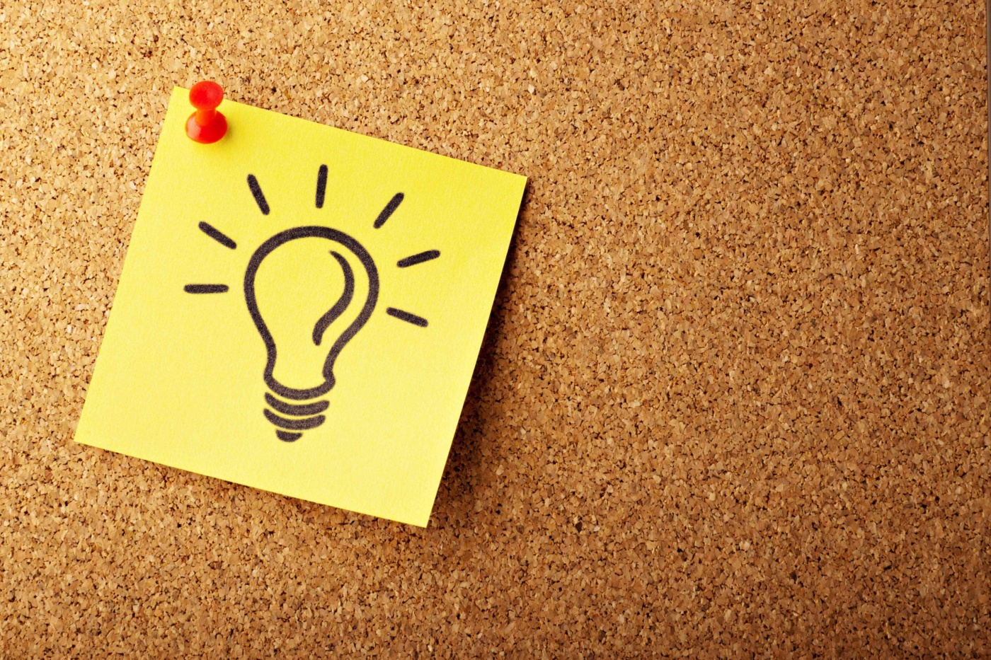 Bright idea light bulb