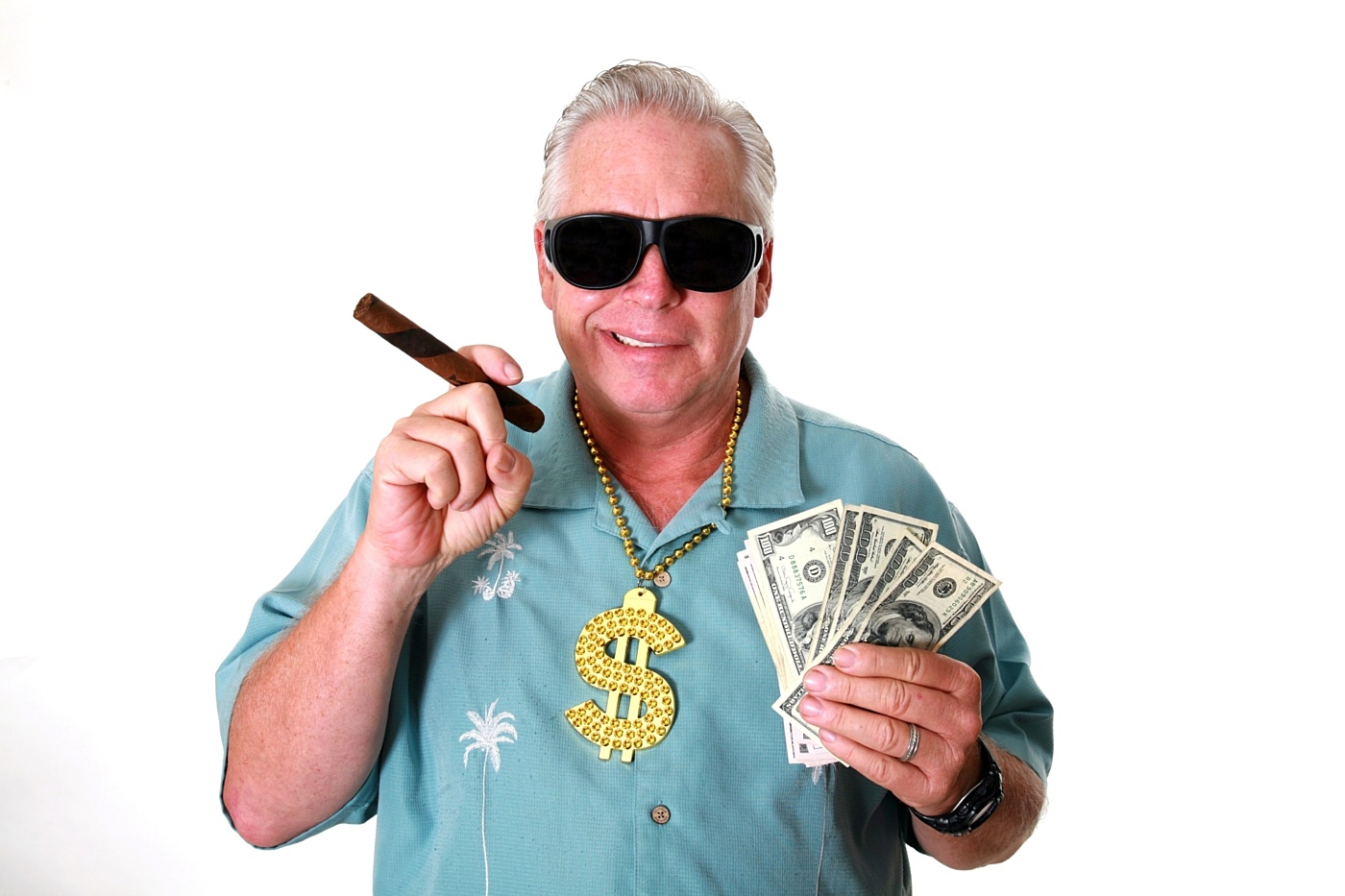 Fat cat billionaire mega wealthy