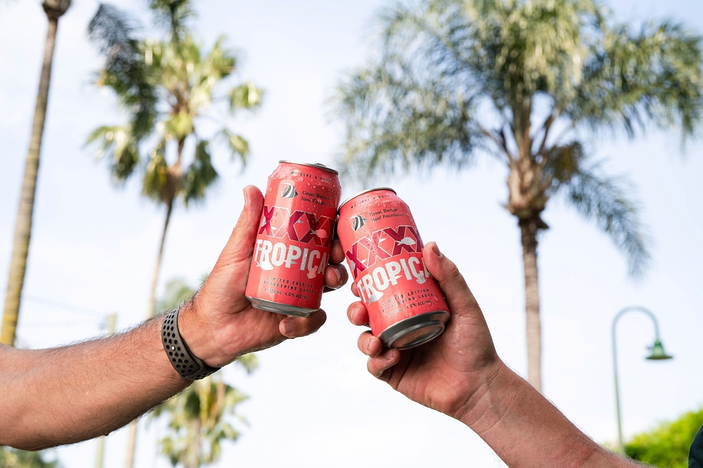 XXXX Tropical lager beer