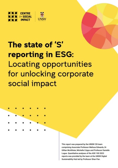 ESG report cover