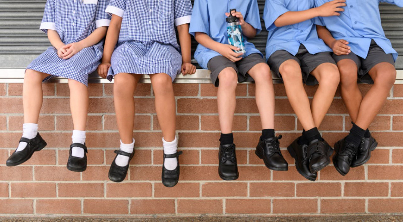 School kids i Stock