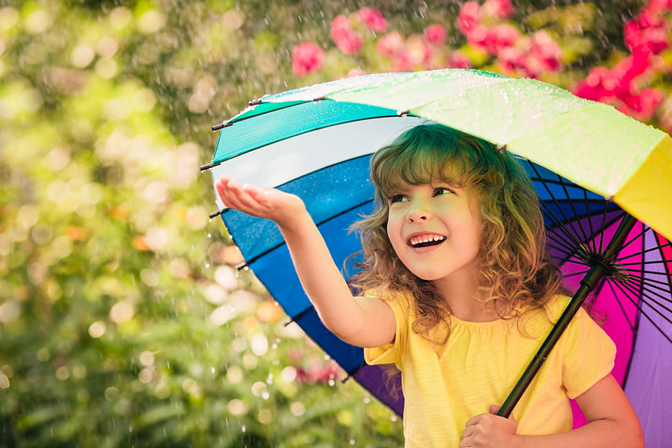 Raining Umbrella Girl shutterstock 250958263